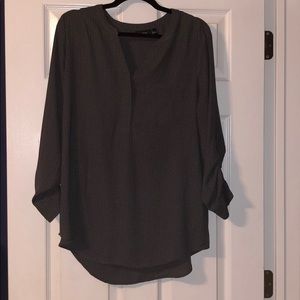 Gray Patterned Blouse by Apt. 9